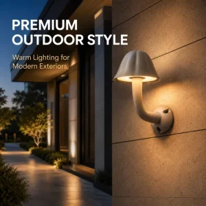 12W Modern Waterproof Aluminum PC LED Outdoor Wall Light Six-petal Flower Sconce High CRI 90 Villa Garden Lamp CE ROHS