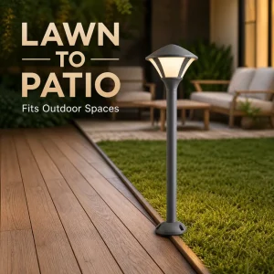 12W Sleek Modern LED Garden Bollard Light IP65 Waterproof Anti-rust Durable Villa Courtyard Path Lighting OEM Available
