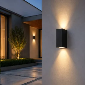 12W Warm White Aluminum LED Wall Lamp Waterproof for Corridors Homes Hotels Guesthouses