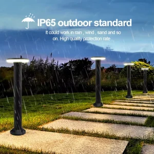 12w Waterproof Ip65 Modern Outdoor Garden Led Landscape Top Lighting Path Standing Led Garden Light Bollard Lamp