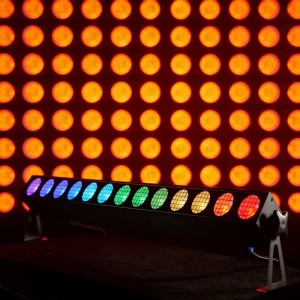14 x 20W RGB 4-in-1 LED Wall Washer Light Bar with DMX512 and Sound-Activated Control, CRI 95