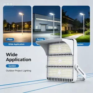 140lm/W LED Flood Lights High Brightness 100W 200W 300W 400W for Sports Stadiums IP65 Rating LED Flood Light