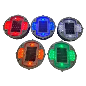 143*47mm 6 Screws Embedded Levelled Underground Pavement Marker LED Cat Eyes Flashing IL300 Solar Road Studs Light