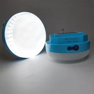150 W Solar LED Camping Light, Rechargeable Bulb for Outdoor Tents, BBQ, and Hiking