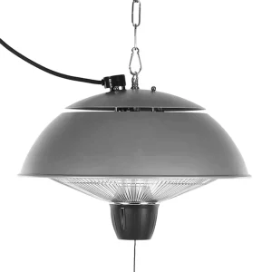 1500W Electric Infrared Outdoor Patio Ceiling Heater, IP54 Waterproof, Remote Control, 249 ft Range
