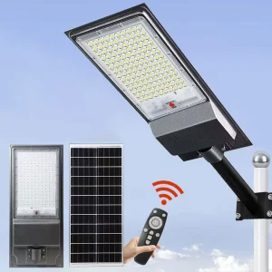 150W 250W Integrated Solar Street Light Remote Radar Sensor Auto on Off IP65 Waterproof Outdoor Solar Road Lamp for Project Yard