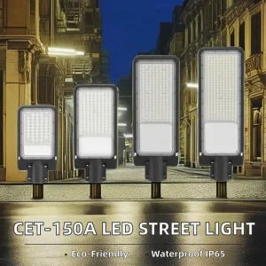 150W Aluminum LED Street Light with Photocell Switch IP65 Rated for Municipal Roads AC Power Supply