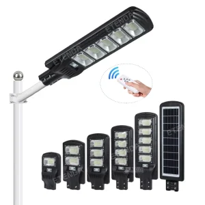 150W LED All in One Solar Street Light With Remote Streetlight Poles Waterproof Solar Street Lamps (10Pack)