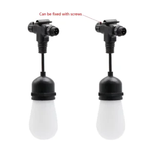15M Long 15 30pcs IP65 LED Bulbs RGBW Christmas Wedding Garden Cafe Bar Festival Waterproof Festoon Outdoor Party
