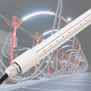 15W 22W 30W Waterproof Bendable LED T8 Tube Car Wash Bay Lighting LED Light Bar Work Linkable Tunnel Light