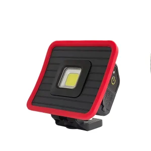 15W LED 18650 Li-ion Battery Rechargeable Aluminum Body Road Car Repair Inspection Flood Light Stand IP33 1000 Lumens 6000K
