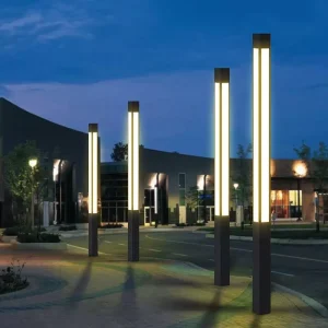 15W Outdoor Waterproof Integrated LED Garden Light for Lawn Patio Yard Walkway Driveway Solar Path Courtyard Lamp