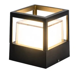 15W Square Round LED Pillar Light Garden Fence Post Light Landscape Lawn Lamp