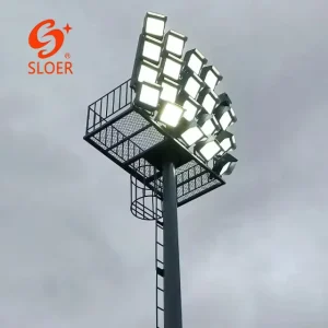 15m 20m 25m 30m 35m 50m Galvanized Polygon Football Stadium High Mast Light Pole