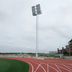 15m 45m Adjustable High Mast Steel Light Pole for Stadium or Road LED Lamp With IP67 Rating
