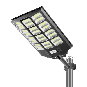 160W Solar LED Street Light 6000K ABS High Brightness 3 Control Modes IP66 Waterproof RoHS Certified