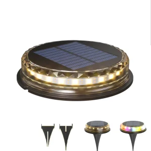 17 LED Solar Garden Lights Decorative Modern IP65 Waterproof Landscape Lighting for Outdoor Patio Lawn Yard Walkway