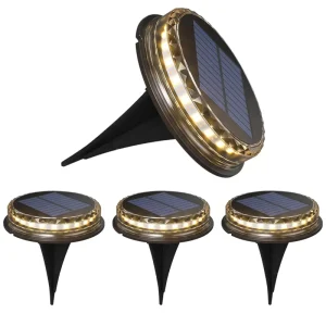 17 LED Solar Garden Lights Modern IP65 Waterproof Landscape Lighting for Outdoor Patio Lawn Yard Walkway