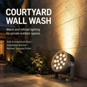 18 24 36W DMX512 High Bright CRI90 LED Flood Light RGB Single Color IP66 Anti Glare Aluminum Dimmable 5Y Architectural Facade