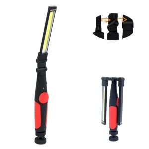 180° Rotation IP65 Waterproof USB Rechargeable COB Foldable Work Light for Camping