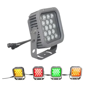 18W 24V RGBW Garden Light With LED Flood Light Outdoor Waterproof IP67 for Garden Landscape