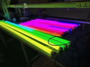 1M LED 360 Degree Tube 22W 144LEDs 36Pixels Color Changing Programmable Light IP65 Rated Stage Exhibition Nightclub Decoration