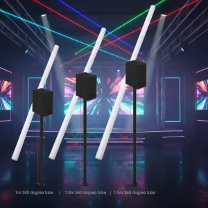 1Meter DMX Rotation Led Tube with Motor 3D Tube for DJ Light Event Equipment Nightclub Disco Lights