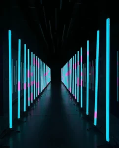1m 360 Degree Colorful IP65 30W Led Tube Light DC24V Pixel Tube DMX512 Control for Stage Event Nightclub Park