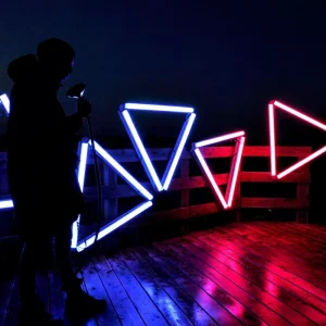 1m Aluminum RGB LED DMX Pixel Tube Light with IP65 Rating and DC24V for Outdoor Landscape Facade Lighting