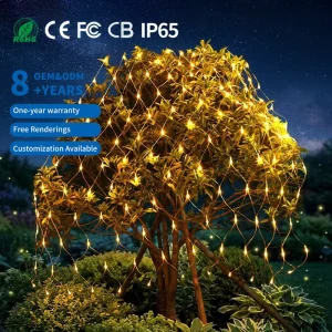 1m LED String Light Net Mesh Factory Direct Christmas Lights Outdoor Wedding Party Decor IP65 Remote Control