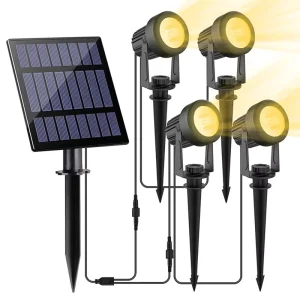 2 4 6 8PCS LED Solar Spotlight Deck Light Waterproof IP65 Underground Light Outdoor Floor Light Terrace Staircase Spotlight