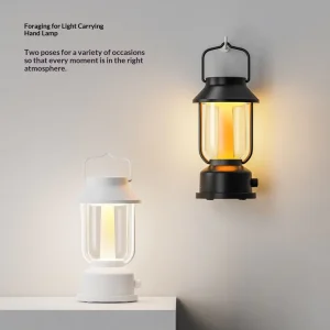 2-Color LED Rechargeable Camping Lantern and Emergency Flashlight