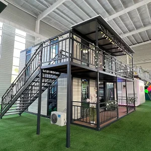 2 Story Prefab Foldable House Mobile Home Modular Expandable Container House Ready made Home Casas Expandibles for Hotel Villas