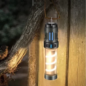 2 in 1 LED Camping Lantern Mosquito Repellent Lamp USB Charging Warm White Light Portable Outdoor Light for Camping Hiking