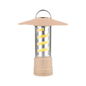 2-in-1 Solar Powered Portable Handheld Camping Light Large Floodlight Tent Lamp with Ambient Lighting for Outdoor Use