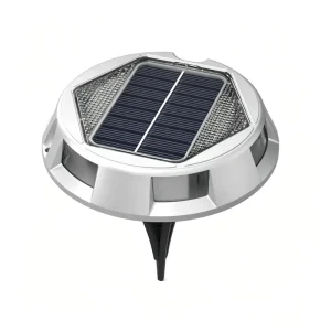 2 in 1 Solar Underground Light 10 Modes RGB 6 LED Waterproof Die Cast Aluminum Road Stud Solar Ground Stake Lamp for Driveway