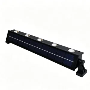 2.5W 5V Solar Wall Light 10 LEDs (Single Color/RGB Optional) 3500K Warm White Panel 18650 1.8Ah 8-12H Garden Use Outdoor