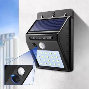 20 LED Motion Sensor Solar Security Wall Lights Wireless IP65 Waterproof Lamp for Garden Induction Light Source