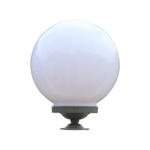 200 250 300MM White Acrylic Outdoor Globe Light Ball Shape House Lightings E27 Base Post Lights Pillar Gate Lamp