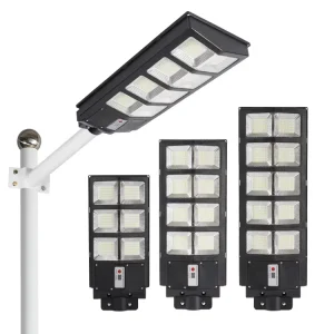 2000W All-in-One Integrated Streetlight Remote Control IP65 Waterproof Outdoor Solar LED Street Light