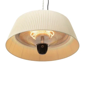 2000W Halogen Infrared Outdoor Patio Heater, Ceiling/Portable Mounted, Waterproof, 3 Settings, Tip-Over Protection