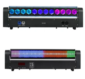 200W 12-Eye LED Light RGBW Full Color DMX512 Matrix Wall Washer Light for Party Stage
