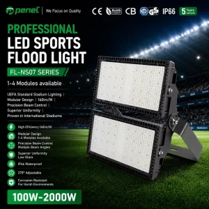 200W 500W IP65 Aluminum LED Flood Light 5 Year Warranty AC100 305V 3000 6500K Color Temp CRI 70 160000 Lumens Sports RoHS