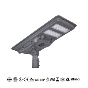 200W Integrated Solar Road Light 170Lm/W Lighting Efficacy Smart Motion Sensor Solar Street Light All in One IP65 Waterproof