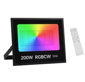200W RGBCW LED Outdoor Rgb Floodlight Colour Changing Stage Lights Ip65 Waterproof Aluminum Garden Landscape Smart Flood Light