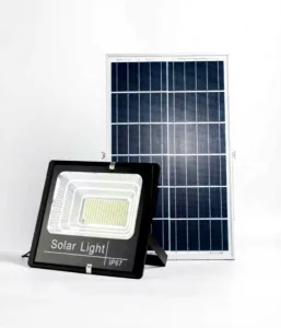 200W Solar LED Flood Light IP66 Rated Remote Control Garden Use