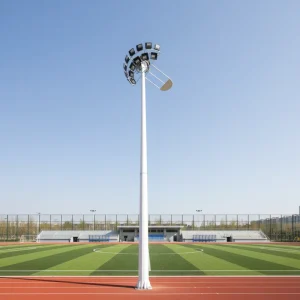 20M 30M 45M 50M OEM Octagonal High Mast Pole Lighting Pole Q235 Q355B Stadium Lighting Pole
