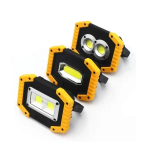 20W COB LED Portable Rechargeable Spotlight Lantern Waterproof 3-Mode Floodlight for Garden 2×18650 Battery Camping Work Lamp