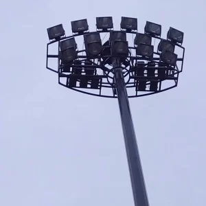 20m 30m LED High Mast Light Pole for Football Basketball Tennis Court Modular LED Flood Light Stadium Lighting