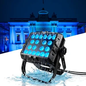 20pcs 18W 6-in-1 RGBWAUV LED Wall Washer Light IP65 Waterproof